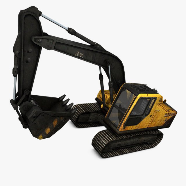 excavator Modèle 3D .c4d .max .obj .3ds .fbx .stl .blend 