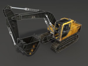 excavator Modèle 3D