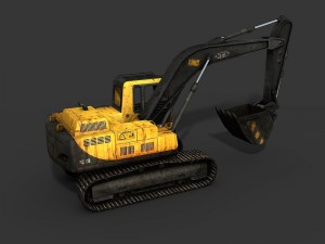 excavator Modèle 3D