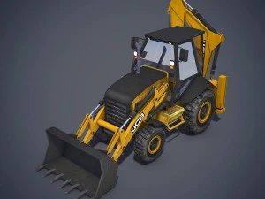 jcb loader backhoe 3D Model