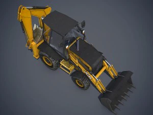 jcb loader backhoe 3D Model