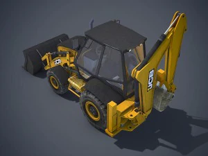 jcb loader backhoe 3D Model