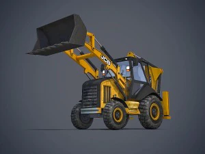 jcb loader backhoe 3D Model