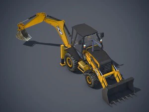 jcb loader backhoe 3D Model