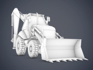 jcb loader backhoe Modelo 3D