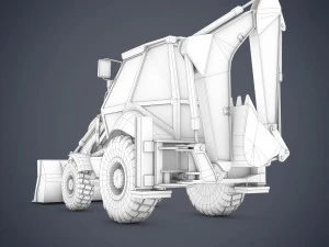 jcb loader backhoe 3D Model