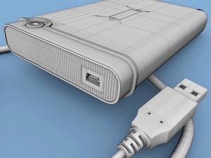transcend storejet 25m2 500gb 3D 모델