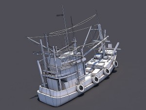 thai fishing boat 3D Model