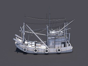 thai fishing boat 3D Model