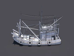 thai fishing boat 3D Model
