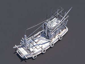 thai fishing boat 3D Model