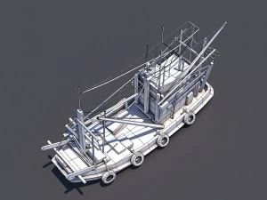 thai fishing boat 3D Model