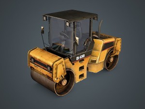 asphalt road roller Modelo 3D