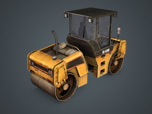asphalt road roller Modelo 3D