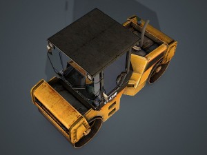 asphalt road roller Modelo 3D