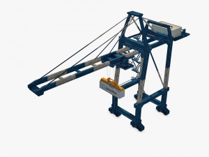 port container crane 3D मॉडल