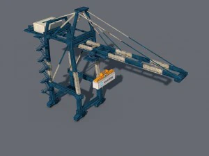 port container crane 3D Model