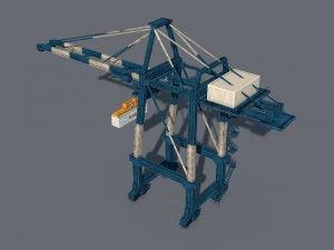 port container crane 3D Model