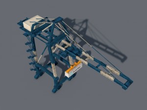 port container crane Model 3D