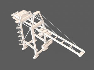 port container crane Model 3D
