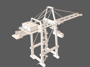port container crane Model 3D