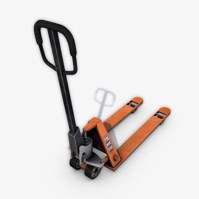 pallet jack 3Dモデル .c4d .max .obj .3ds .fbx .stl .blend 