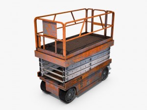 scissor lift down Modèle 3D