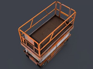 scissor lift down Modelo 3D