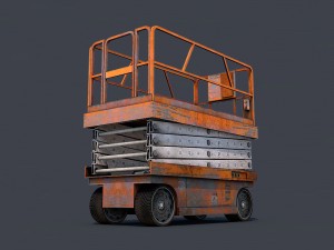 scissor lift down Modelo 3D