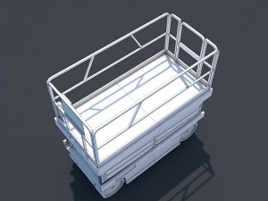 scissor lift down Modelo 3D