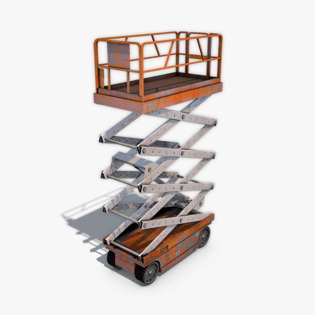 scissor lift up Modelo 3D .c4d .max .obj .3ds .fbx .stl .blend 