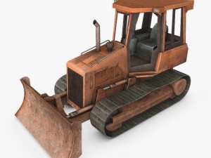 bulldozer Modèle 3D