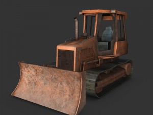 bulldozer Modèle 3D