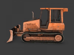 bulldozer Modèle 3D