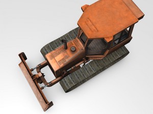 bulldozer Modèle 3D
