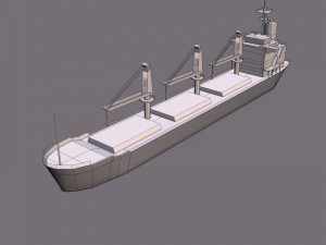 bulk carrier 3D Модель