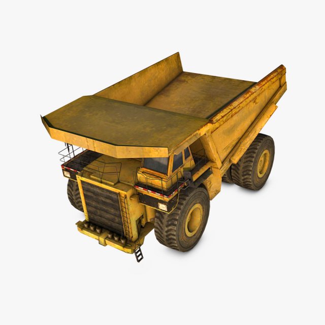 haul truck Model 3D .c4d .max .obj .3ds .fbx .stl .blend 