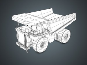 haul truck Model 3D