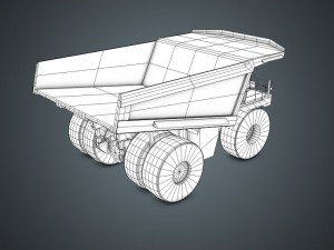 haul truck Model 3D