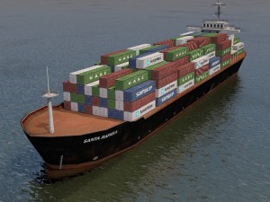 cargo ship Modelo 3D
