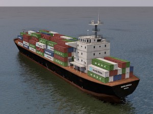 cargo ship Modelo 3D