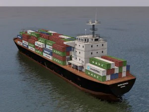 cargo ship 3D Model