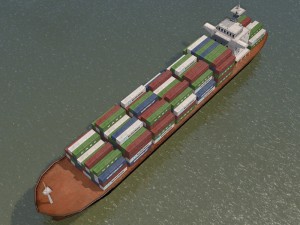 cargo ship Modelo 3D