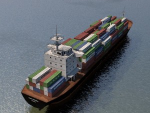 cargo ship Modelo 3D