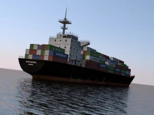 cargo ship 3D Model