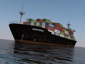 cargo ship Modelo 3D