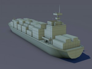 cargo ship Modelo 3D