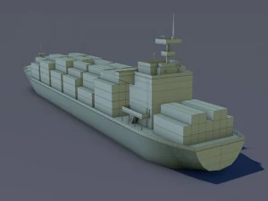 cargo ship 3D Model