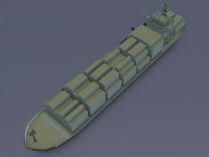 cargo ship Modelo 3D