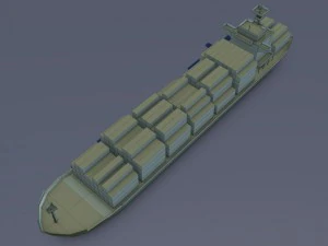 cargo ship 3D Model